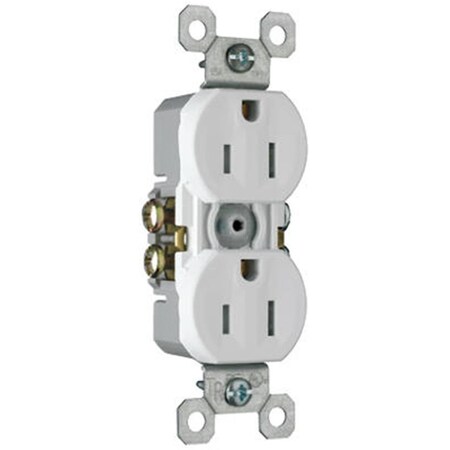 Nextgen Straight Blade Receptacle, 5-15R, 15 A, 125V AC, 2 Pole, 3 Wire, Flush Mount, Grounded NE569149